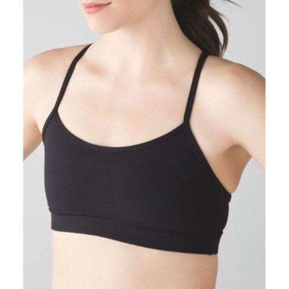 lululemon athletica Other - Lululemon Flow Y Bra IV in Black Women's Sports Bra Size 8